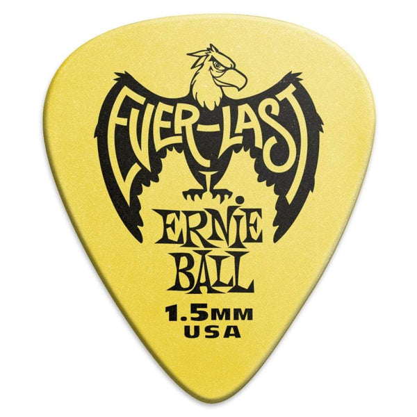 Ernie Ball Everlast Picks 1.5mm Yellow 12-Pack