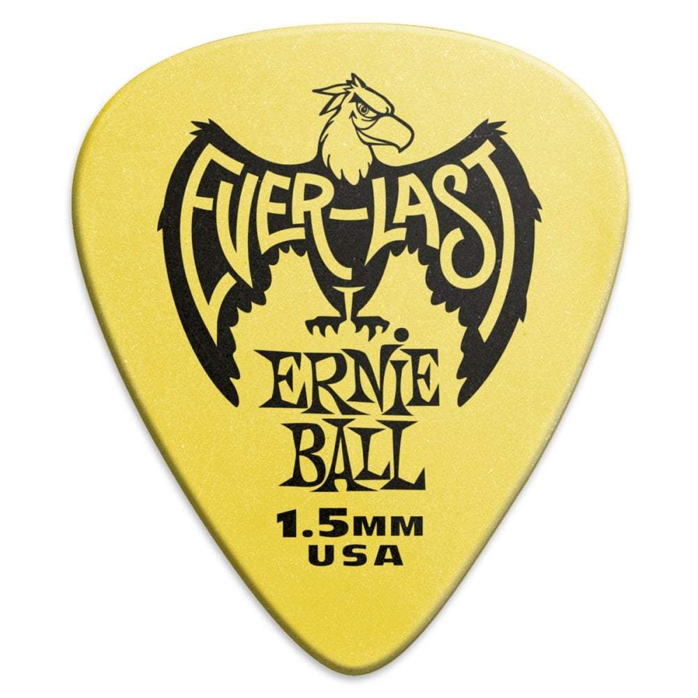 Ernie Ball Everlast Picks 1.5mm Yellow 12-Pack