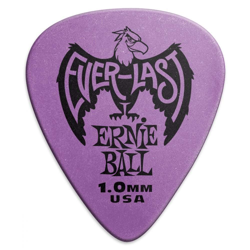 Ernie Ball Everlast Picks 1mm Purple 12-Pack - MusicStreet