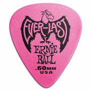Ernie Ball Everlast Picks .60mm Pink 12-Pack