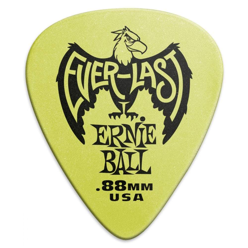 Ernie Ball Everlast Picks .88mm Green 12-Pack