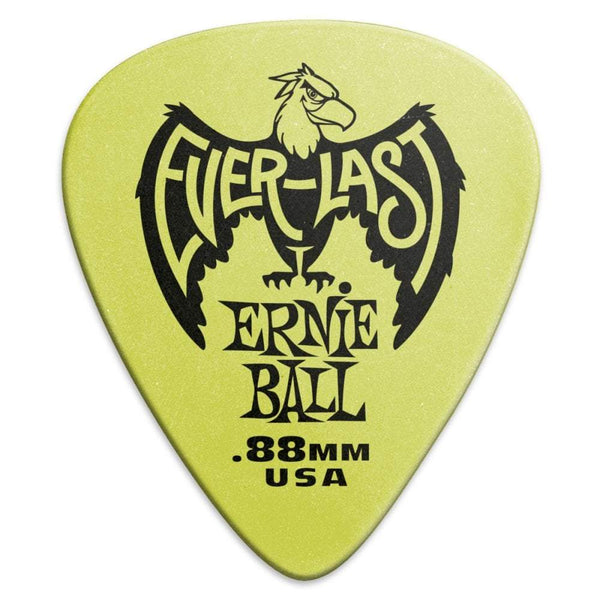 Ernie Ball Everlast Picks .88mm Green 12-Pack