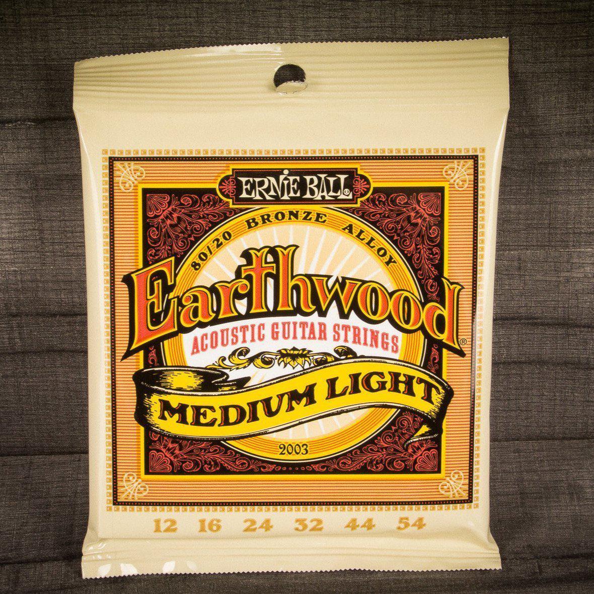 Ernie Ball 2003 Earthwood Medium Light 80/20 Bronze 12-54