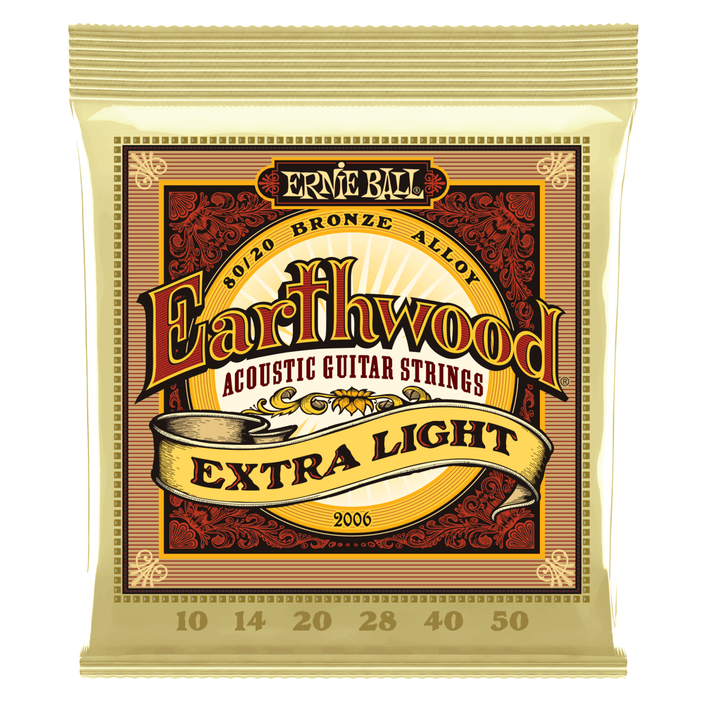 Ernie Ball 2006 Earthwood Light 80/20 Bronze 10-50 Guitar String