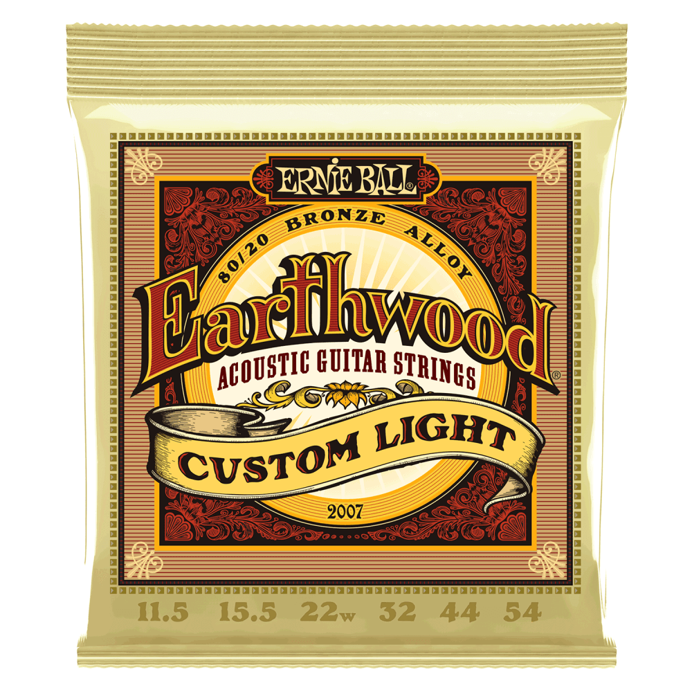 Ernie Ball 2007 Earthwood Custom Medium 80/20 Bronze 11.5-54