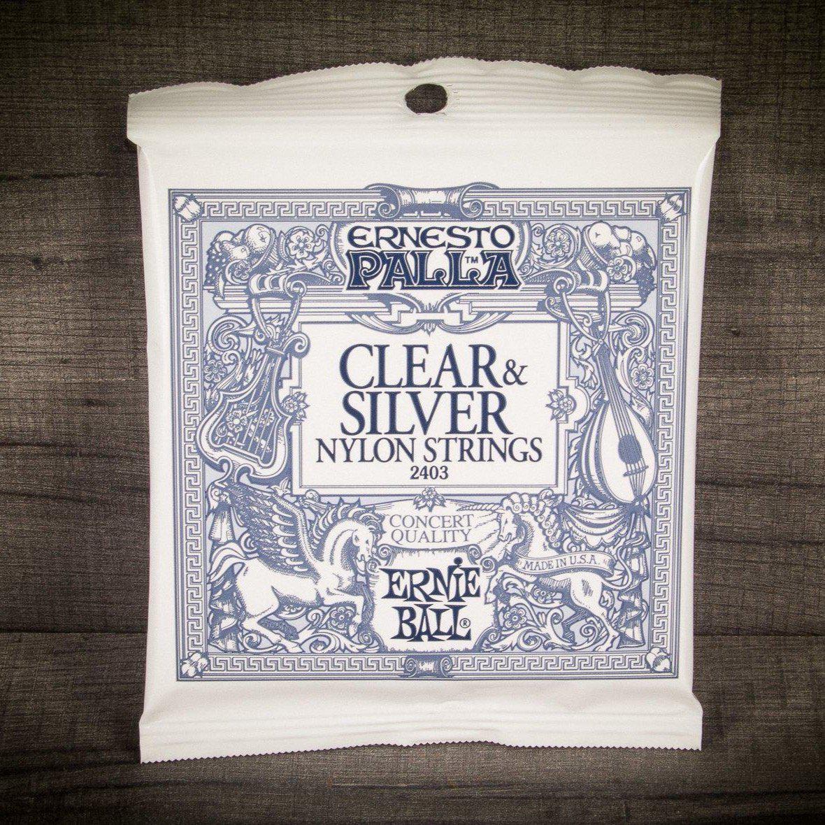 Ernie Ball 2403 Clear & Silver Nylon Classical Guitar String