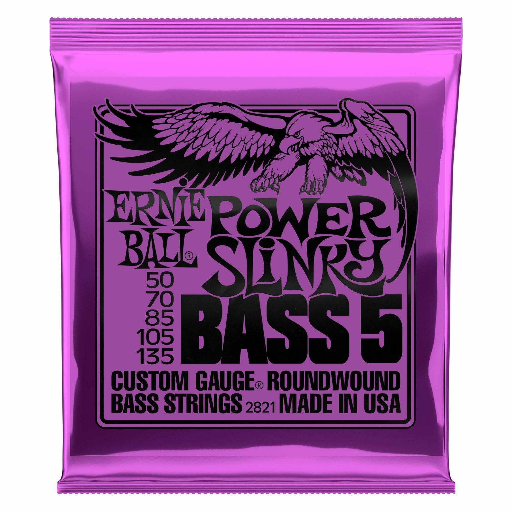 Ernie Ball Strings Ernie Ball Power Slinky 2821 Bass 5 String 50-135