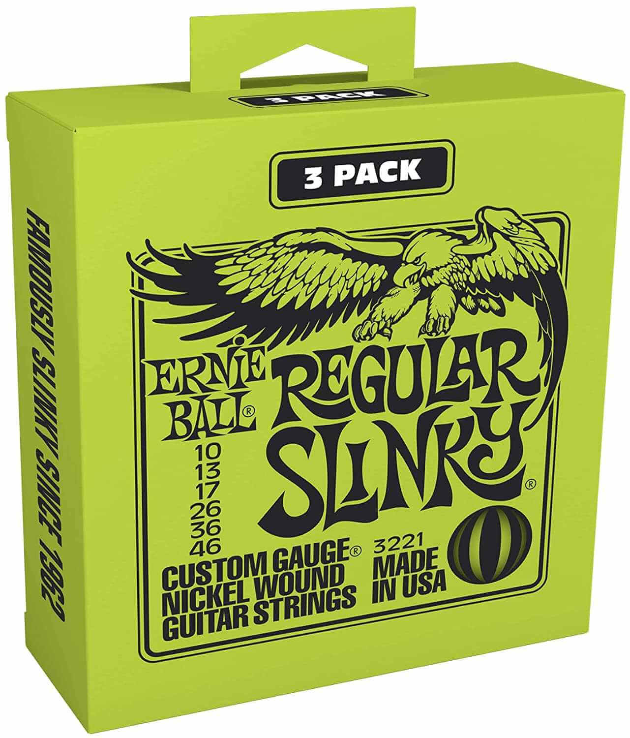 Ernie Ball Regular Slinky 3221 Guitar Strings 10-46 - 3 Pack
