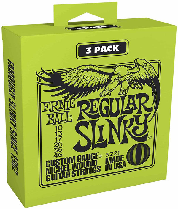 Ernie Ball Strings Ernie Ball Regular Slinky 2221 Guitar Strings 10-46 - 3 Pack