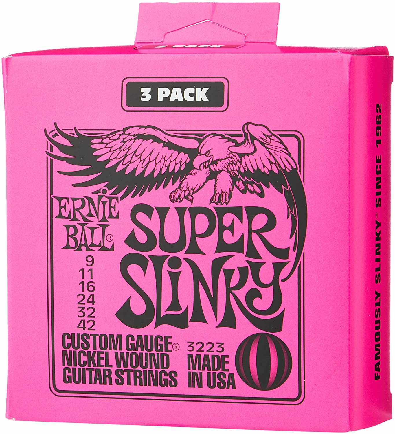 Ernie Ball Strings Ernie Ball Super Slinky 3223 Guitar Strings 9-42 - 3 Pack