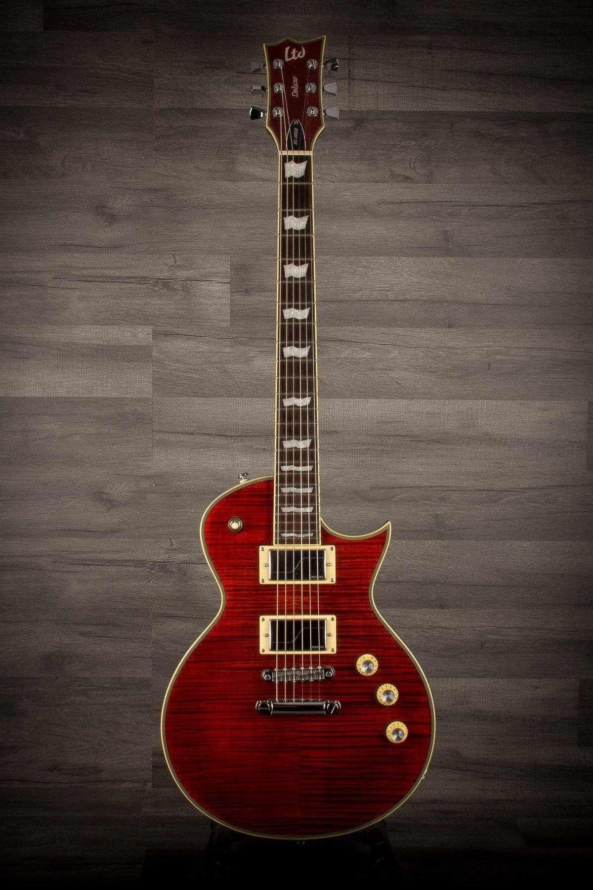 USED - ESP LTD EC-1000FM Fluence Deluxe Series, Tiger Eye