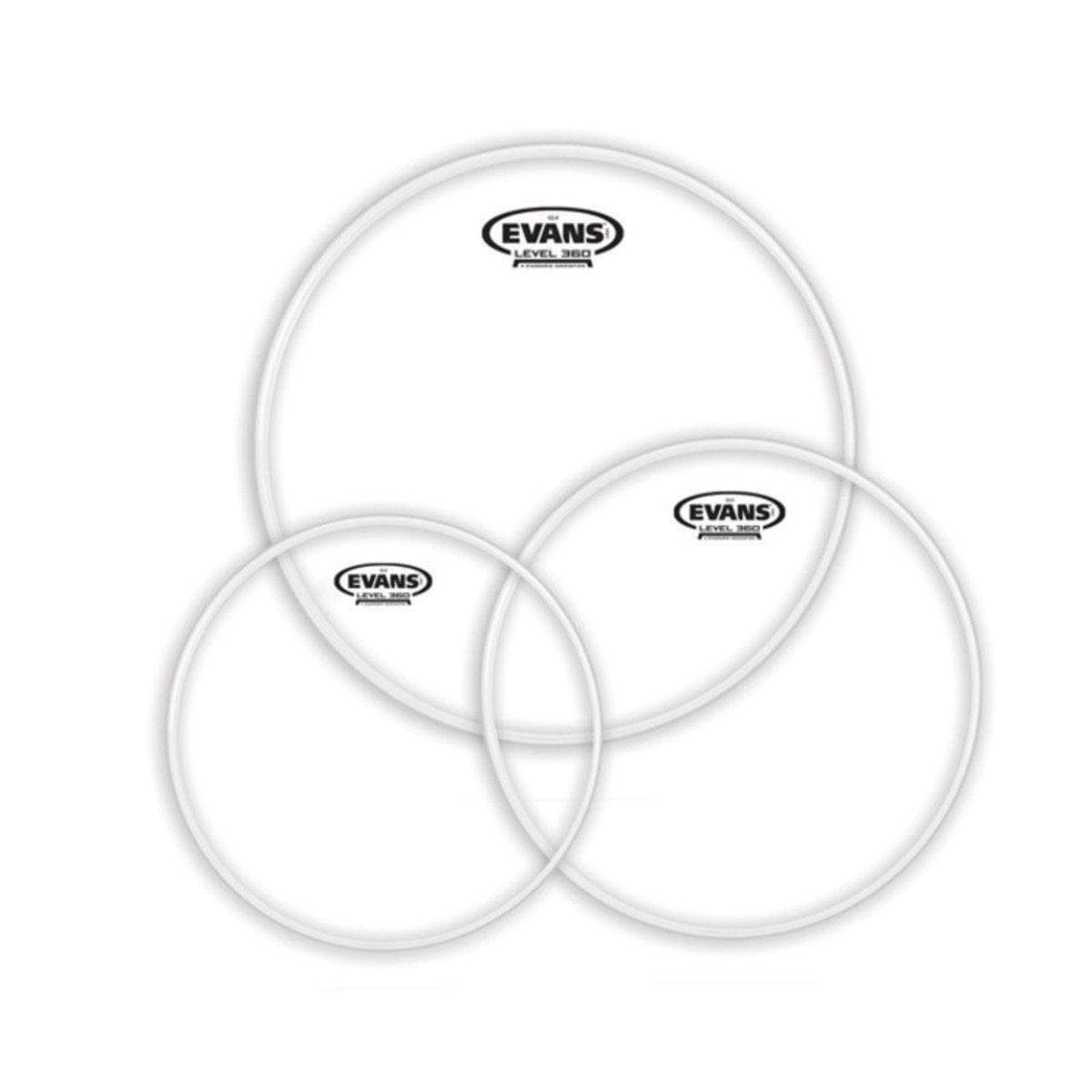Evans G12 Tompack Clear, Rock (10 Inch, 12 Inch, 16 Inch)