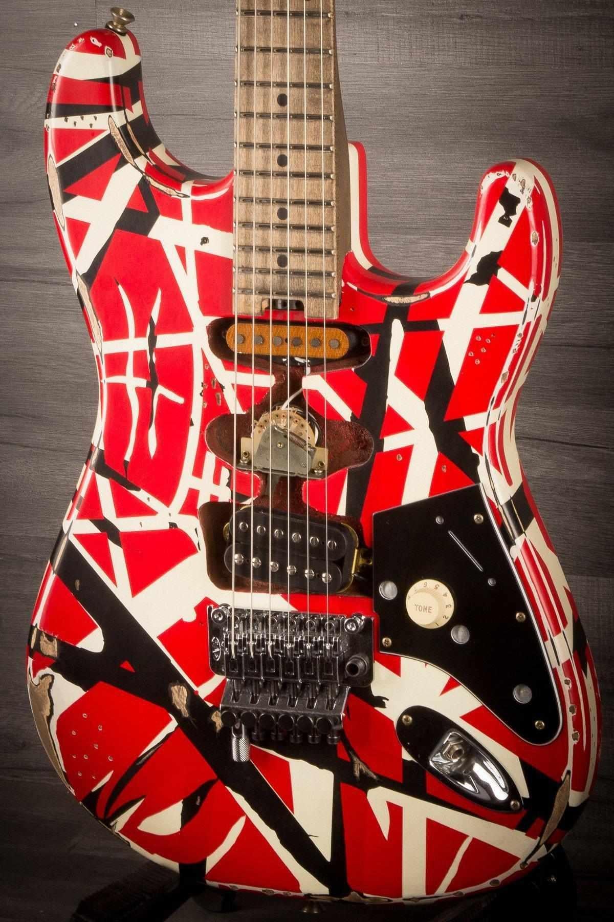 EVH Striped Series Frankenstrat Electric Guitar