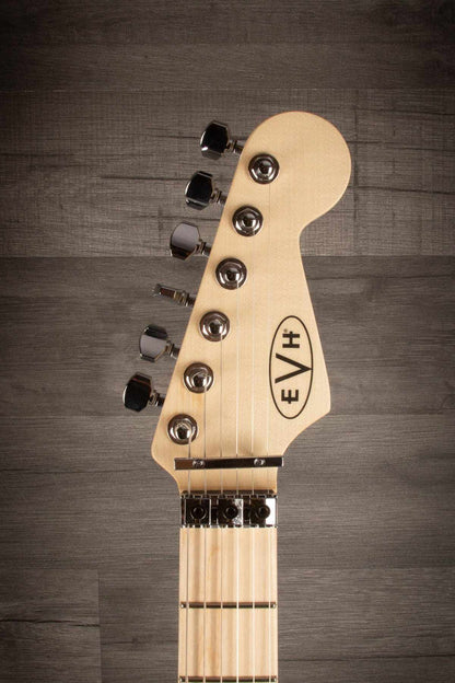 EVH Striped Series Electric Guitar - White with Black Stripes