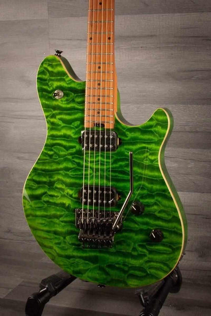EVH Wolfgang® Standard QM, Baked Maple Fingerboard, Transparent Green
