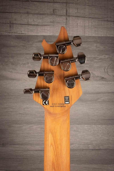 EVH Wolfgang WG Standard QM Electric Guitar - Transparent Amber