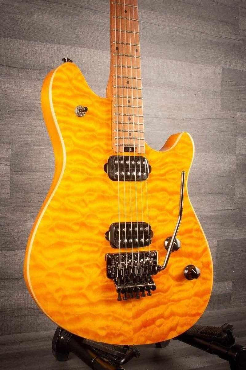 USED - EVH Wolfgang Wg Standard QM Transparent Amber