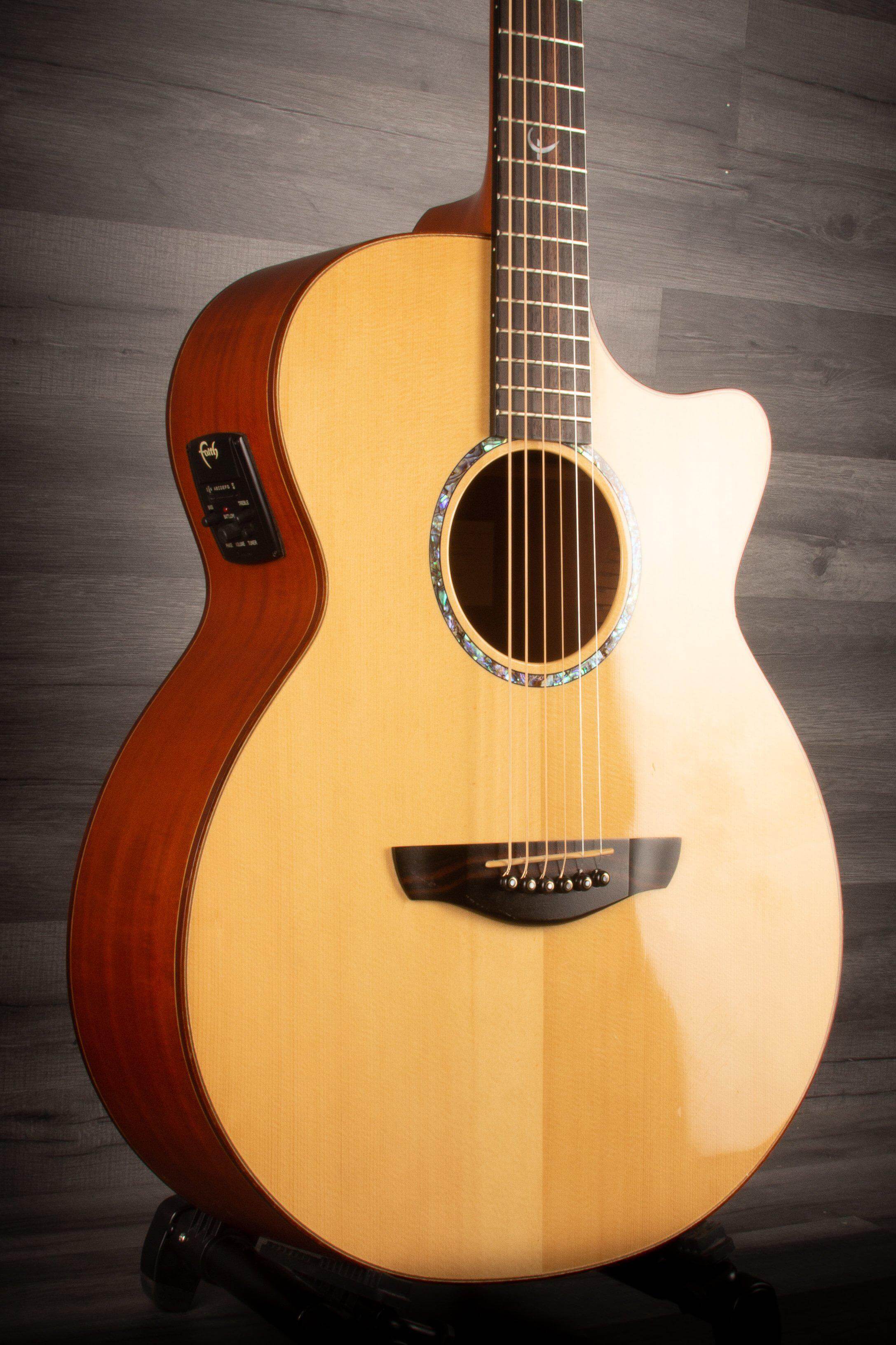 USED - Faith FV Venus gloss top cutaway, Shadow preamp