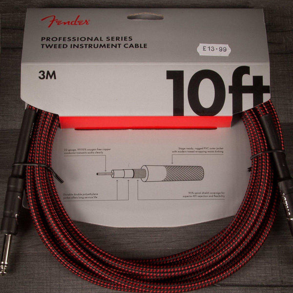 Fender Accessories Fender Professional Series 10' Instrument Cable Tweed