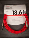 Fender Accessories Fiesta Red Fender 18.6ft Original Series Instrument Cable
