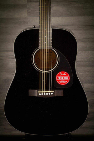 Fender CD60 v3 - Black - Acoustic Guitar - Set Up by MusicStreet