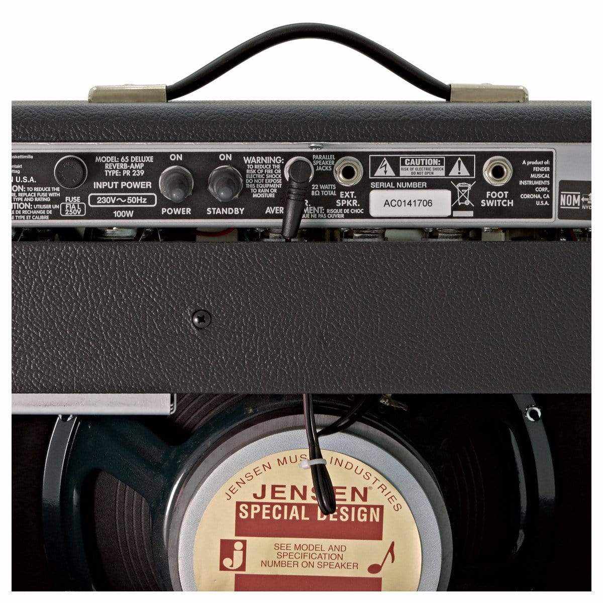 Fender Vintage Reissue '65 Deluxe Reverb 22W Valve Amplifier - MusicStreet