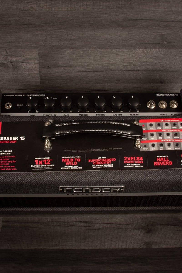 Fender Amplifier USED - Fender Bassbreaker 15 - 15W Valve Guitar Amp Head & BB115 Cab