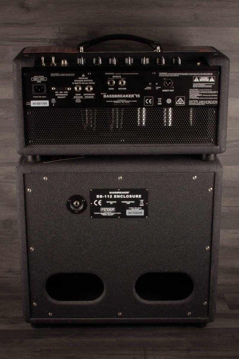 USED - Fender Bassbreaker 15 - 15W Valve Guitar Amp Head & BB112 Cab
