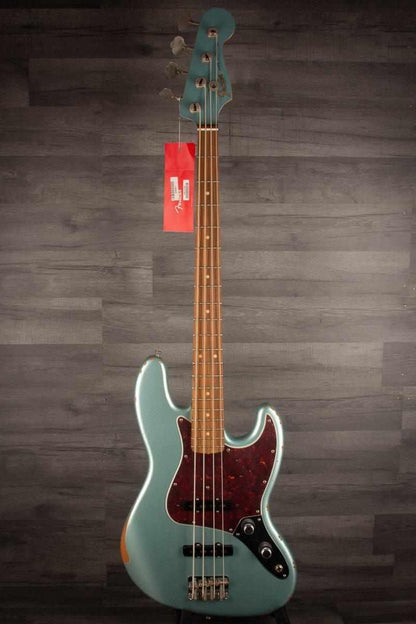 Fender 60th Anniversary Road Worn '60s Jazz Bass Guitar - Firemist Silver