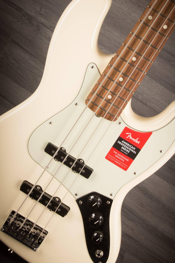 Fender American Pro Jazz Bass - Olympic White - MusicStreet