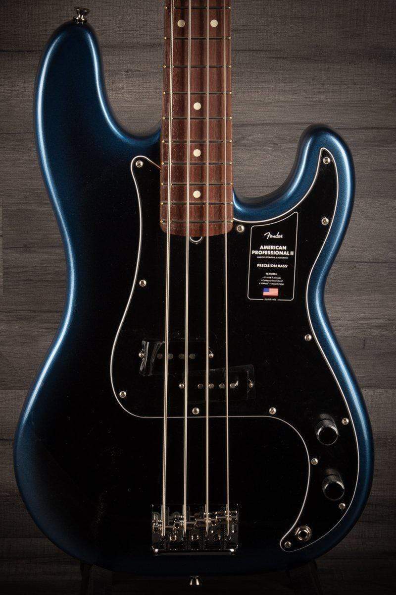 Fender American Professional II Precision Bass Guitar, Maple Neck - Dark Night