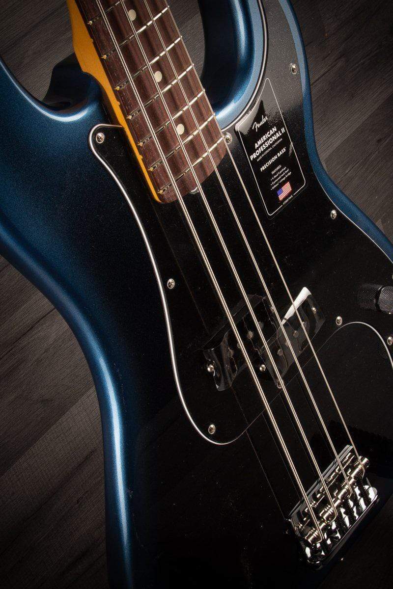 Fender American Professional II Precision Bass Guitar, Maple Neck - Dark Night