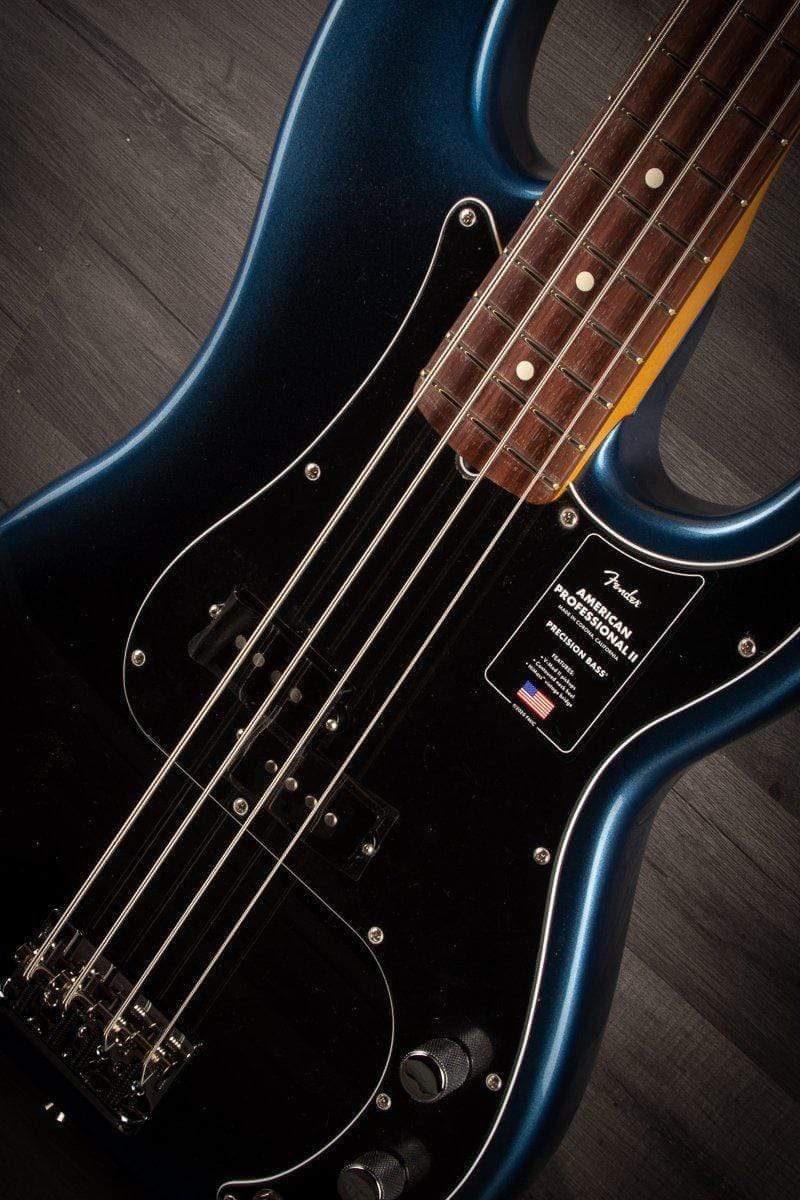 Fender American Professional II Precision Bass Guitar, Maple Neck - Dark Night