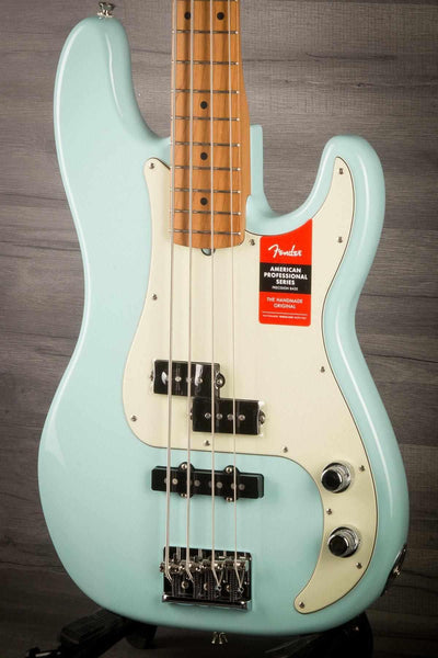 Fender Limited Edition American Professional Precision Bass Guitar - Roasted Daphne Blue
