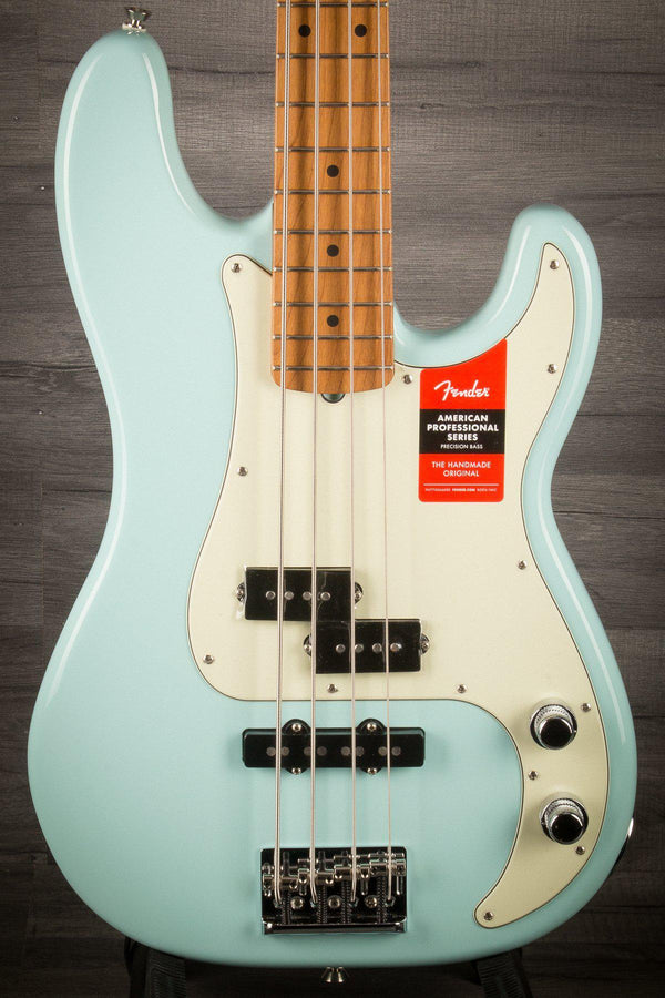 Fender Bass Guitar Fender - Limited Edition American Professional Precision Bass Roasted Daphne Blue