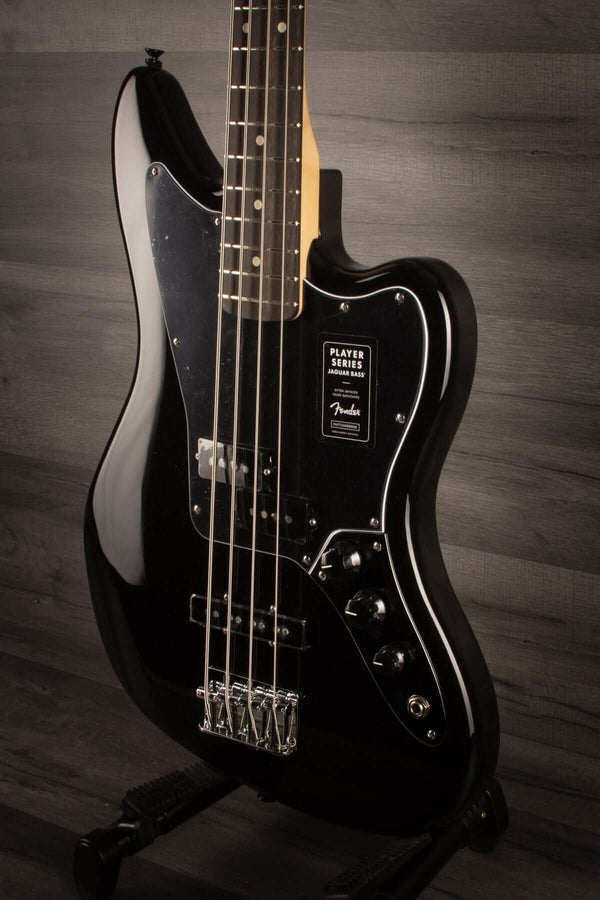 Fender Bass Guitar Fender Limited Edition Jaguar Bass In Black Ebony Fingerboard