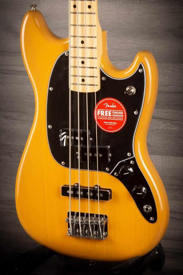 Fender Limited Edition Player Mustang Bass Guitar PJ - Butterscotch Blonde