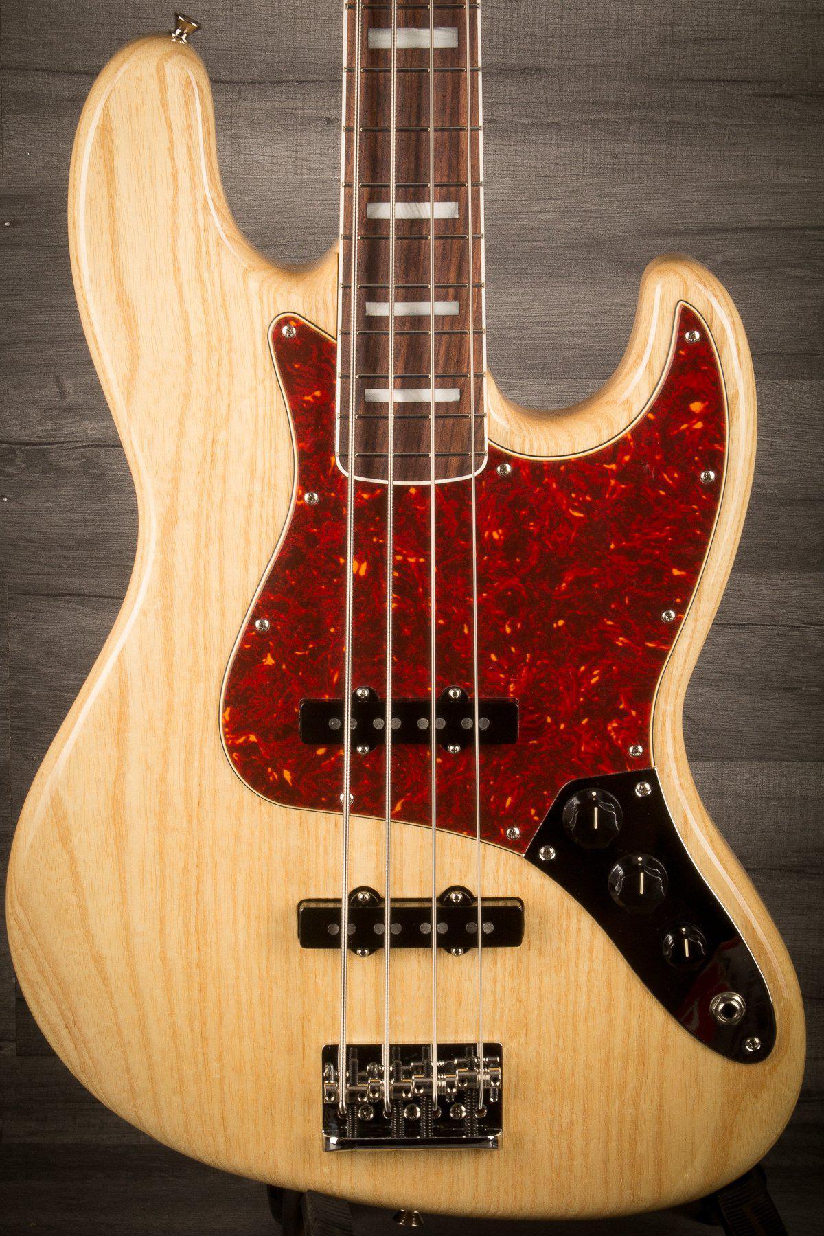 Fender jazz bass wood finish discount