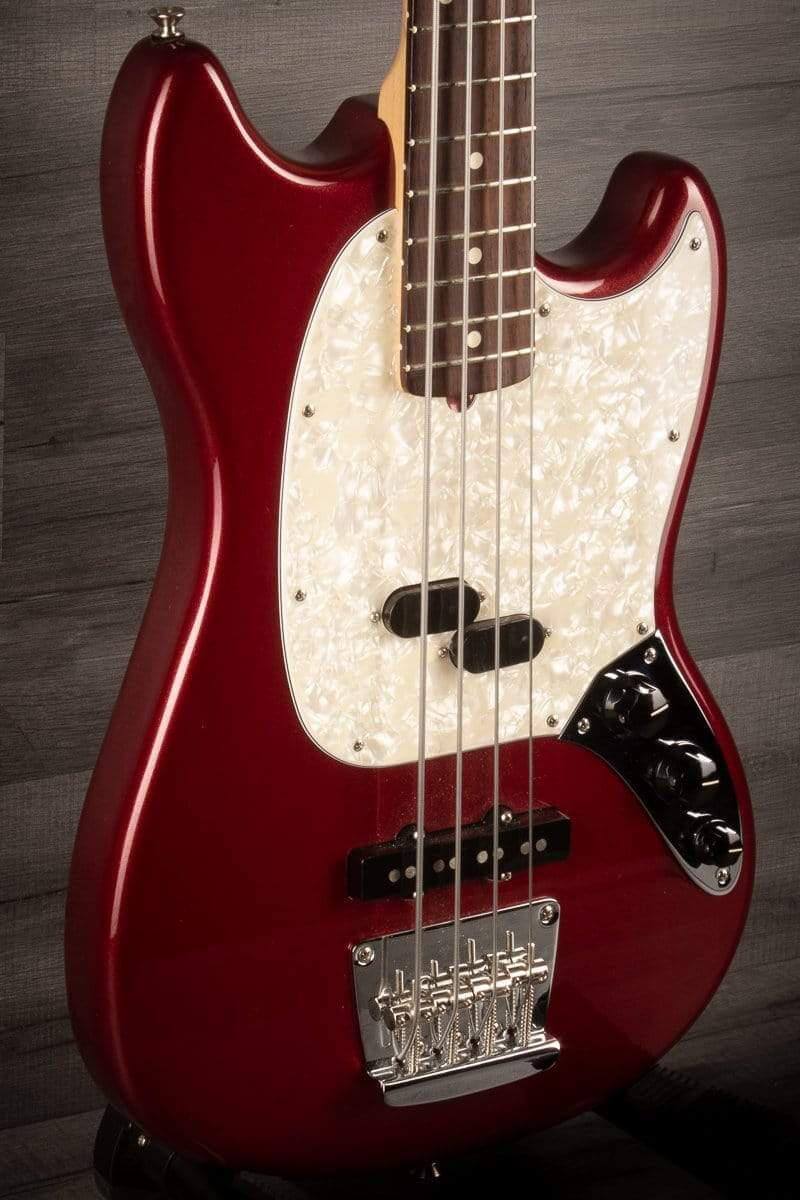 USED - Fender American Performer Mustang Bass - aubergine