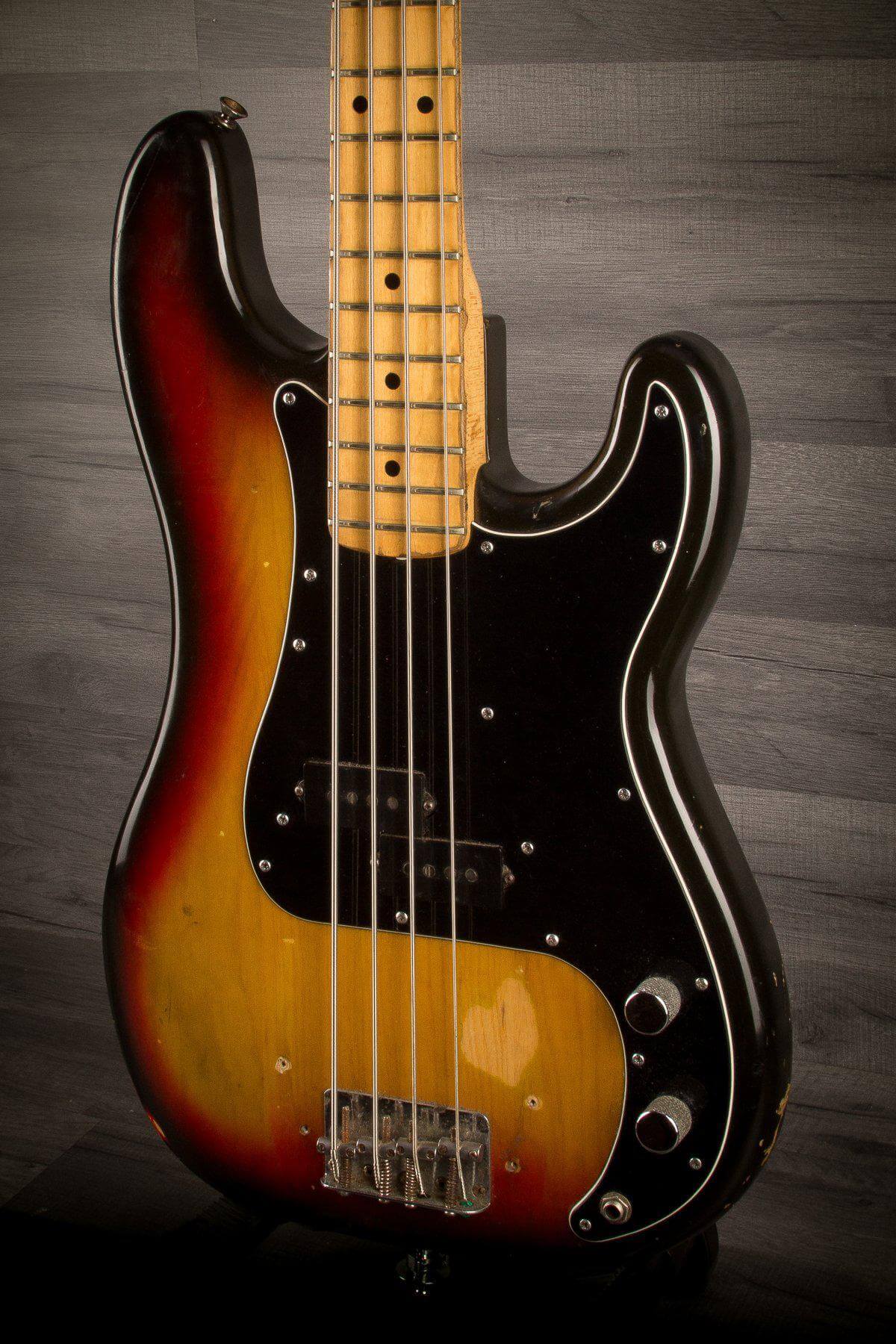 USED - Fender Precision Bass 1977 3 Tone Sunburst