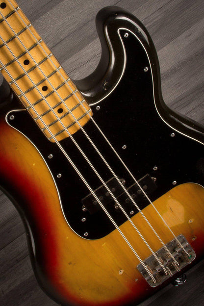 USED - Fender Precision Bass 1977 3 Tone Sunburst