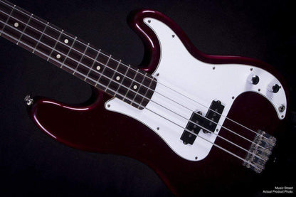 USED - Fender Standard P Bass Rosewood - Candy Apple Red (2008) W/ Hiscox Hard Case