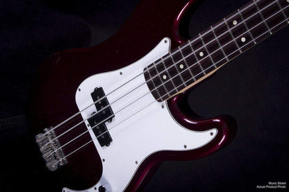 USED - Fender Standard P Bass Rosewood - Candy Apple Red (2008) W/ Hiscox Hard Case