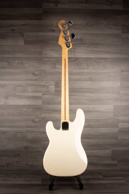 USED - Fender Standard Precision Bass Guitar, Rosewood Fingerboard - Olympic White