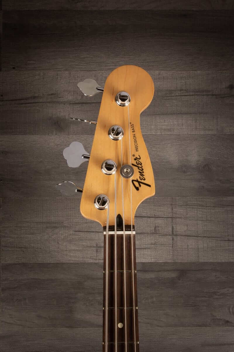 USED - Fender Standard Precision Bass Guitar, Rosewood Fingerboard - Olympic White