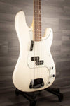 Fender Bass Guitar USED - Fender Standard Precision Bass Rosewood Fingerboard - Olympic White