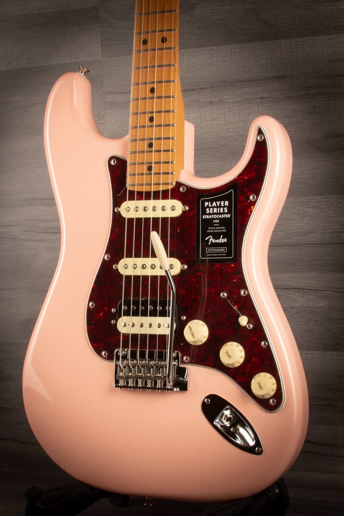 *B-Stock Fender Player Series Stratocaster, HSS FSR Ltd Edition - Shell pink / Roasted maple neck