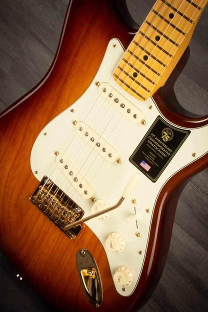 Fender 75th Anniversary Commemorative Stratocaster 2-Colour Bourbon Burst