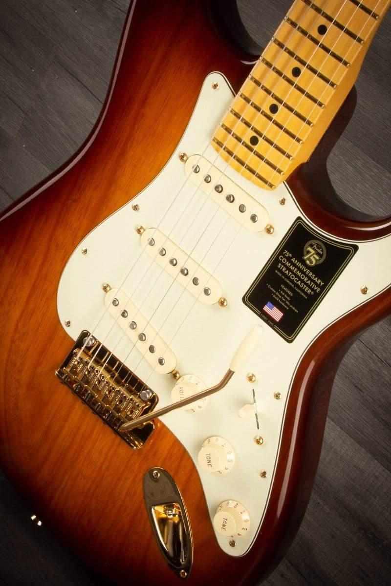 Fender 75th Anniversary Commemorative Stratocaster 2-Colour Bourbon Burst