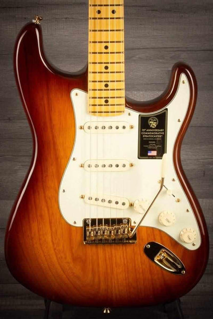 Fender 75th Anniversary Commemorative Stratocaster 2-Colour Bourbon Burst